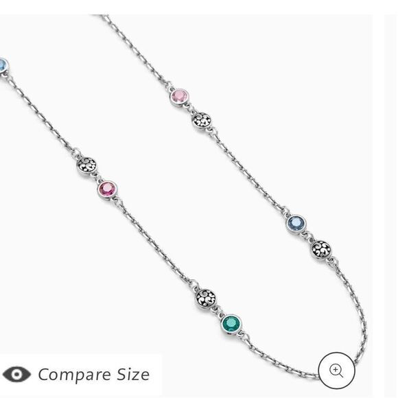 Brighton Elora Gems Dots Long Necklace NWT - Picture 3 of 8